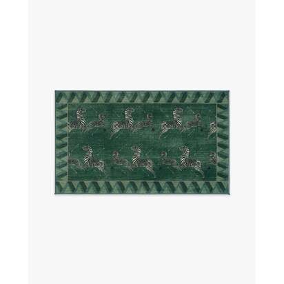 Zebras Green Rug by Scalamandré - 90 x 150 cm - All-In-One Rug