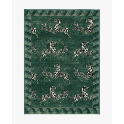 Zebras Green Rug by Scalamandré - 150 x 215 cm - All-In-One Rug