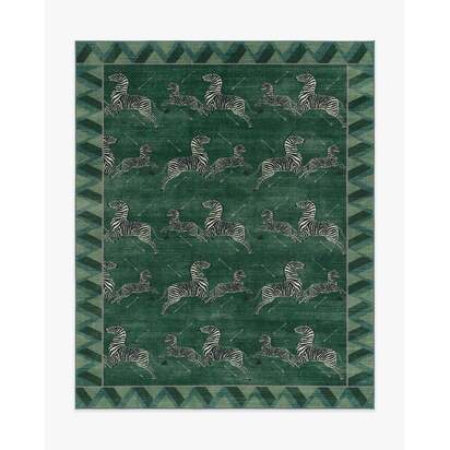 Zebras Green Rug by Scalamandré - 245 x 305 cm - All-In-One Rug