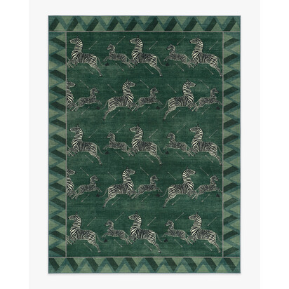 Zebras Green Rug by Scalamandré - 275 x 365 cm - All-In-One Rug