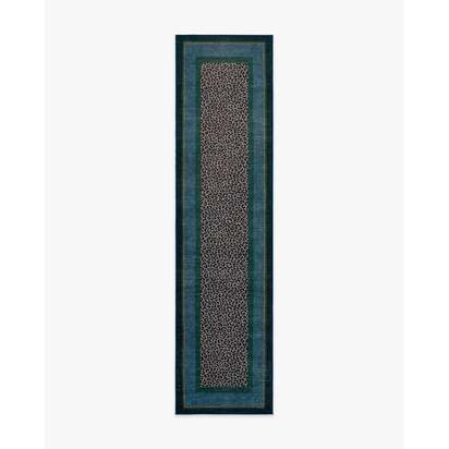 Panthera Blue & Green Rug by Scalamandré - 75 x 305 cm - All-In-One Rug