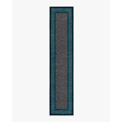 Panthera Blue & Green Rug by Scalamandré - 75 x 365 cm - All-In-One Rug