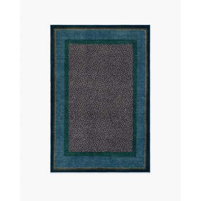 Panthera Blue & Green Rug by Scalamandré - 120 x 185 cm - All-In-One Rug