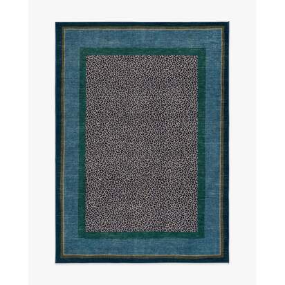 Panthera Blue & Green Rug by Scalamandré - 150 x 215 cm - All-In-One Rug