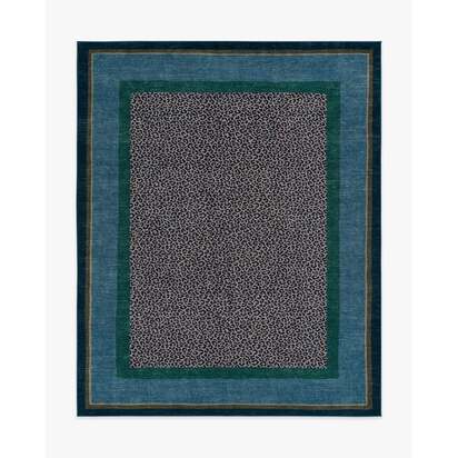 Panthera Blue & Green Rug by Scalamandré - 245 x 305 cm - All-In-One Rug