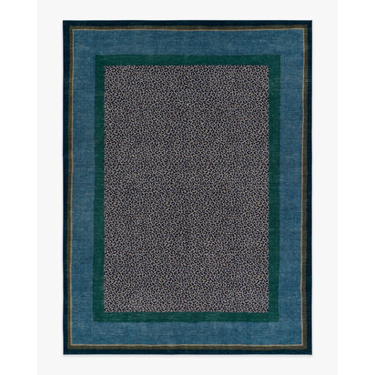 Panthera Blue & Green Rug by Scalamandré - 275 x 365 cm - All-In-One Rug
