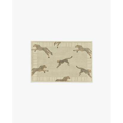 Leaping Cheetah Sand Rug by Scalamandré - 60 x 90 cm - All-In-One Rug