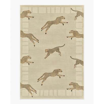 Leaping Cheetah Sand Rug by Scalamandré - 200 x 290 cm - All-In-One Rug