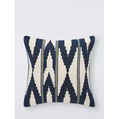 John Lewis Paz Cushion Indigo | 50 x 50cm