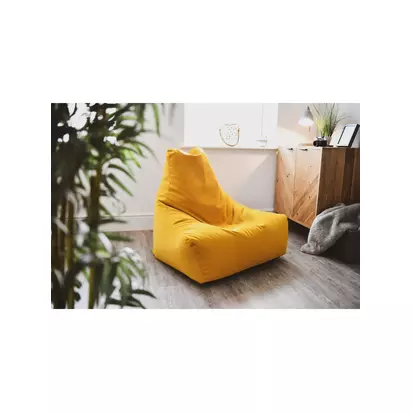 Extreme Lounging Mighty Brushed Suede Bean Bag Mustard | H80 x W94 x D99cm