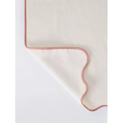 John Lewis Scallop Edge Towels Old Rose | H90 x W50cm