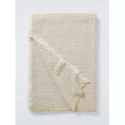 John Lewis Chunky Throw Camel | 140 x 190cm