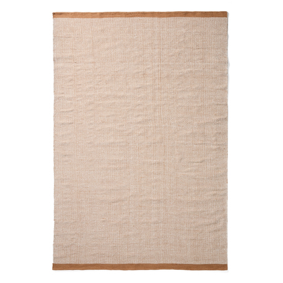 Tinei orange striped 100% PET rug 200 x 300cm