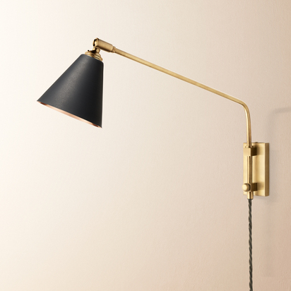 Carter Wall Fitting in Antique Brass
