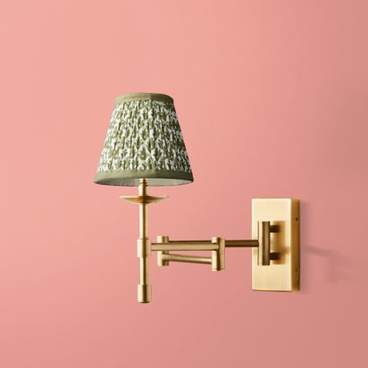 Three fold wall fitting in antique brass