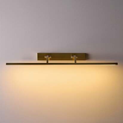 Dimmable Larger Blake picture light in antique brass finish