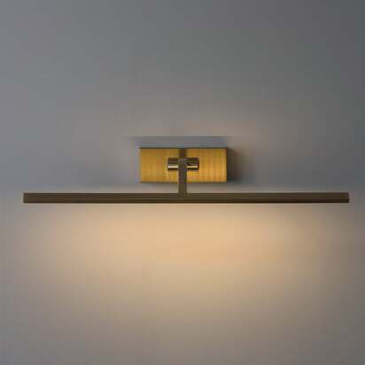 Dimmable Medium Blake picture light in antique brass finish