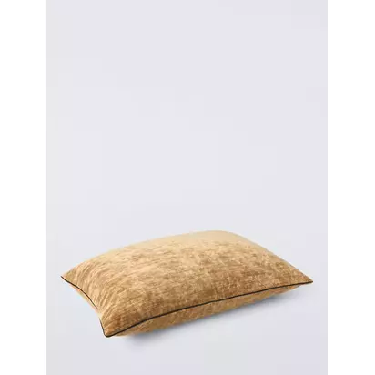 John Lewis Luxe Velvet Cushion Gold | 40 x 60cm
