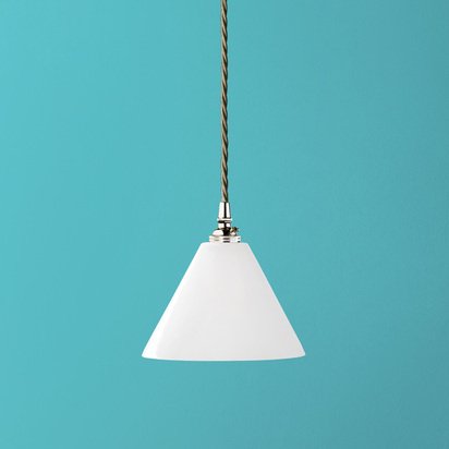 Hazelette pendant in opaline glass