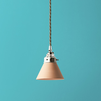 Flora ceramic shade in natural terracotta
