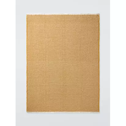 John Lewis Chunky Throw Mustard | 140 x 190cm