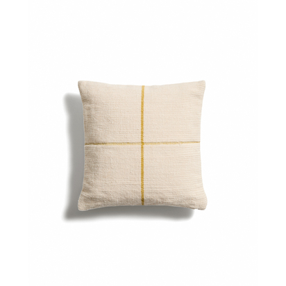 Atima yellow 100% PET jacquard cushion cover 45 x 45cm