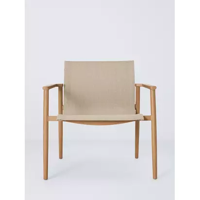 John Lewis Sahara Garden Lounge Chair, Mocha Latte | 72cm x 67cm x 69cm