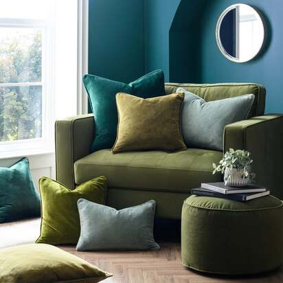 Clara Cotton Velvet Rectangle Cushion