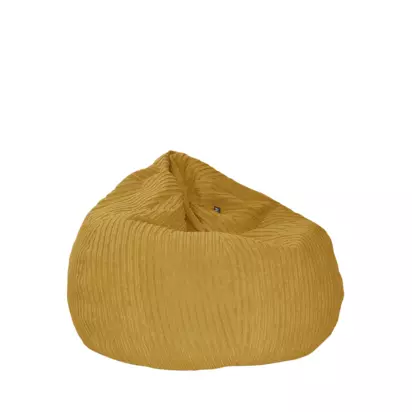 rucomfy Jumbo Cord Slouch Bag Bean Bag Mustard | H90 x W100 x D90cm