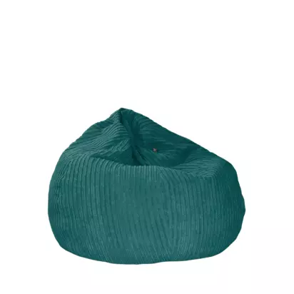 rucomfy Jumbo Cord Slouch Bag Bean Bag Teal | H90 x W100 x D90cm