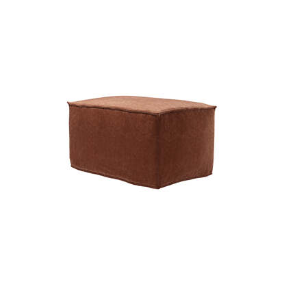 Anders Small Rectangular Footstool in Koi House Soft Touch