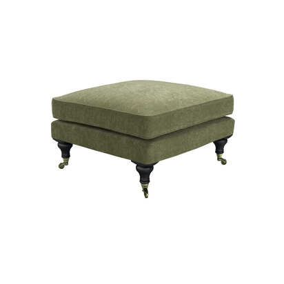 Bluebell Medium Square Footstool in Hummingbird House Soft Touch