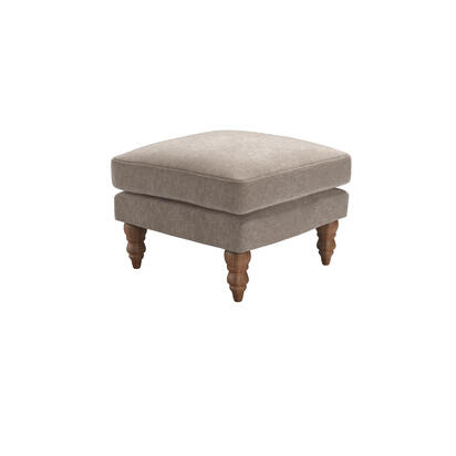 Isla Small Square Footstool in Doe House Soft Touch