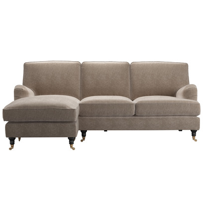 Bluebell Removable Cover LHF Chaise Sofa in Doe House Soft Touch