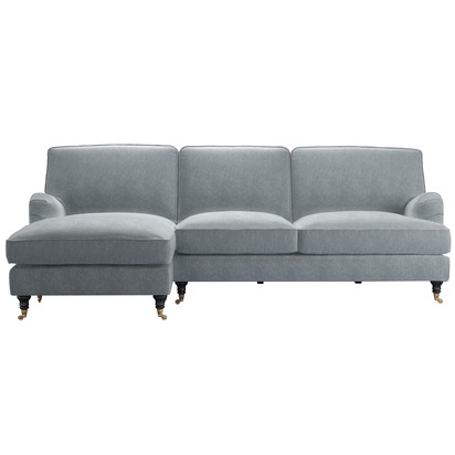 Bluebell Removable Cover Large LHF Chaise Sofa in Narwhal House Soft Touch