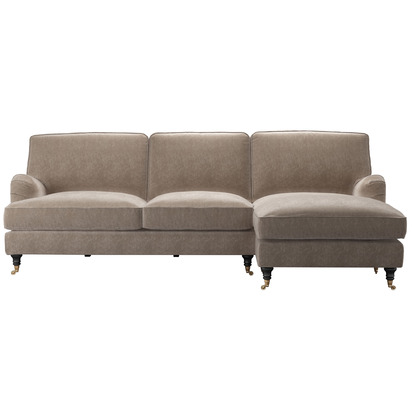 Bluebell Removable Cover Large RHF Chaise Sofa in Doe House Soft Touch