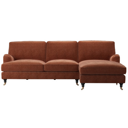 Bluebell Removable Cover Large RHF Chaise Sofa in Koi House Soft Touch