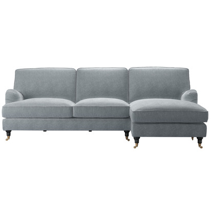 Bluebell Removable Cover Large RHF Chaise Sofa in Narwhal House Soft Touch
