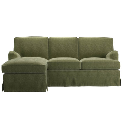 Bluebell Skirted Cover LHF Chaise Sofa in Hummingbird House Soft Touch
