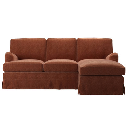 Bluebell Skirted Cover RHF Chaise Sofa in Koi House Soft Touch