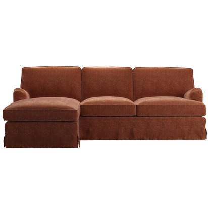 Bluebell Skirted Cover Large LHF Chaise Sofa in Koi House Soft Touch