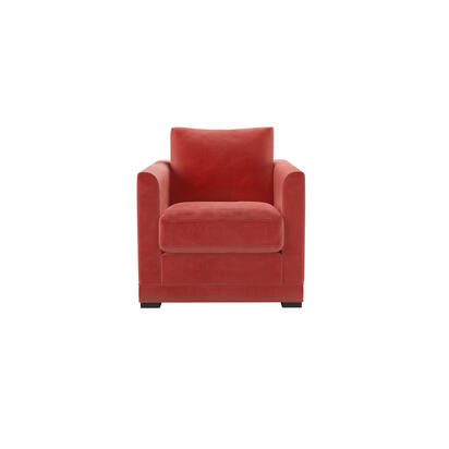 Aissa Armchair in Dusty Rose Cotton Matt Velvet