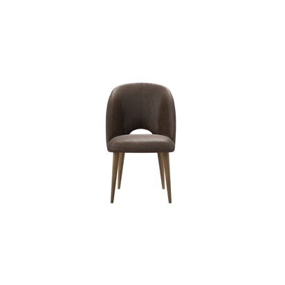 Darcy Dining Chair in Walnut  Antique Leather
