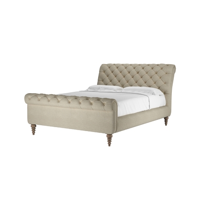Knightsbridge King Bed in Pampas Hygge Smart Linen