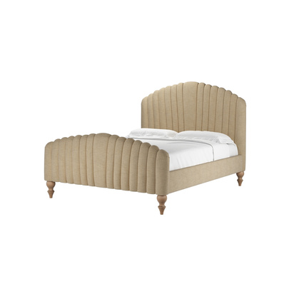 Bella King Bed in Nordic Pine Hygge Chunky Weave