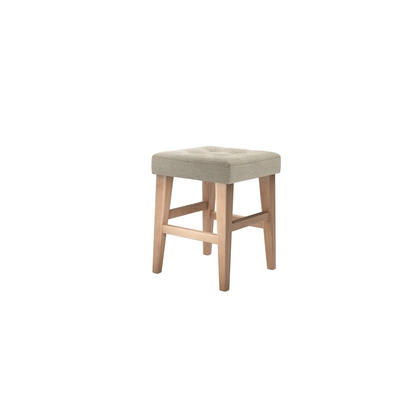 Buttons Short Stool in Pampas Hygge Smart Linen