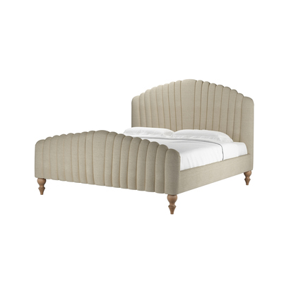 Bella Super King Bed in Pampas Hygge Smart Linen