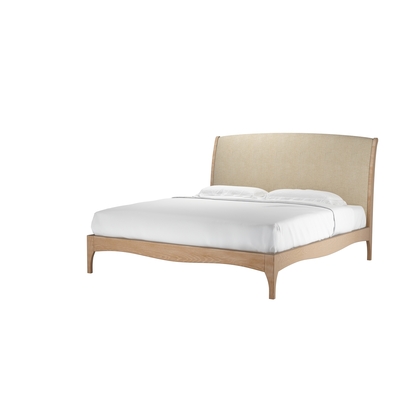 Emilia Super King Bed in Shearling Hygge Chunky Weave
