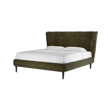 Audrey Super King Bed in Juniper Aquaclean Clever Chenille