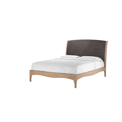 Emilia King Bed in Shale Aquaclean Clever Velvet